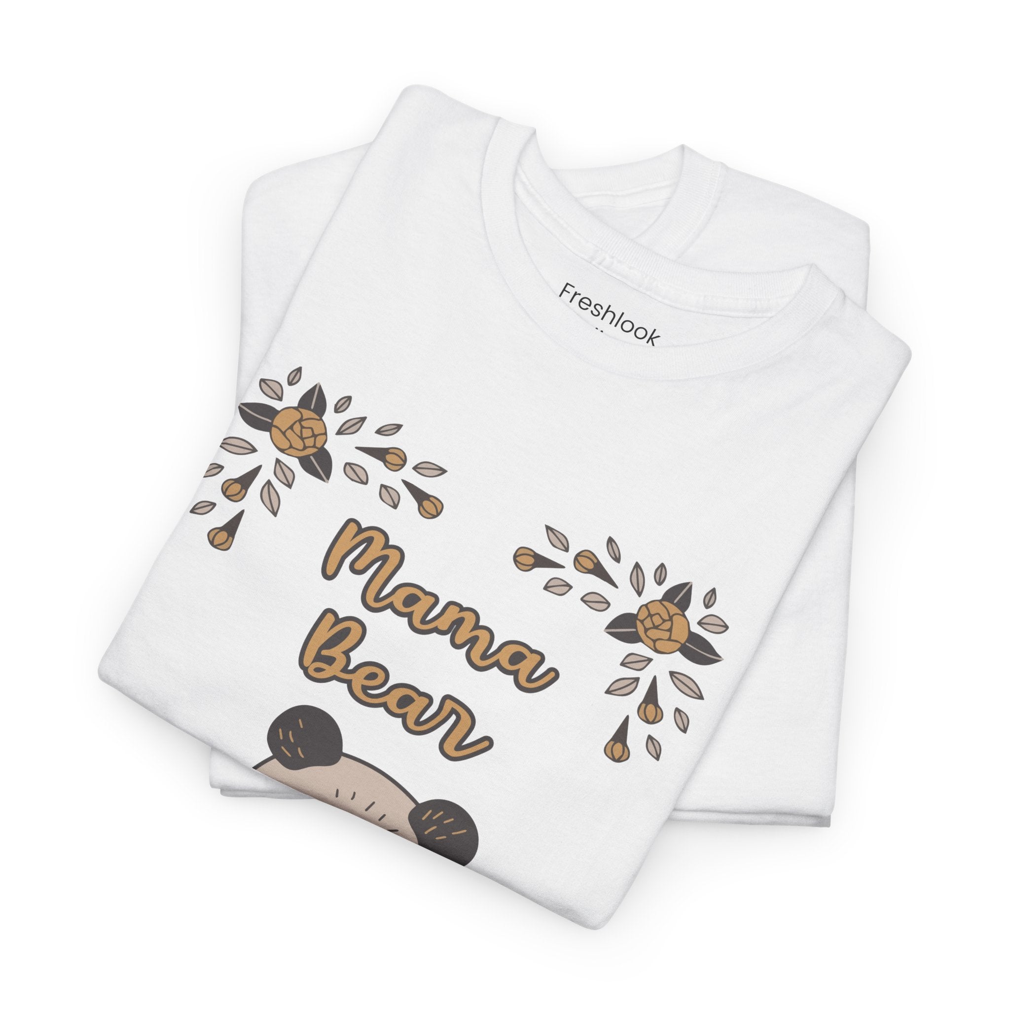 Mom T-Shirt - Mama Bear with Cute Panda Design