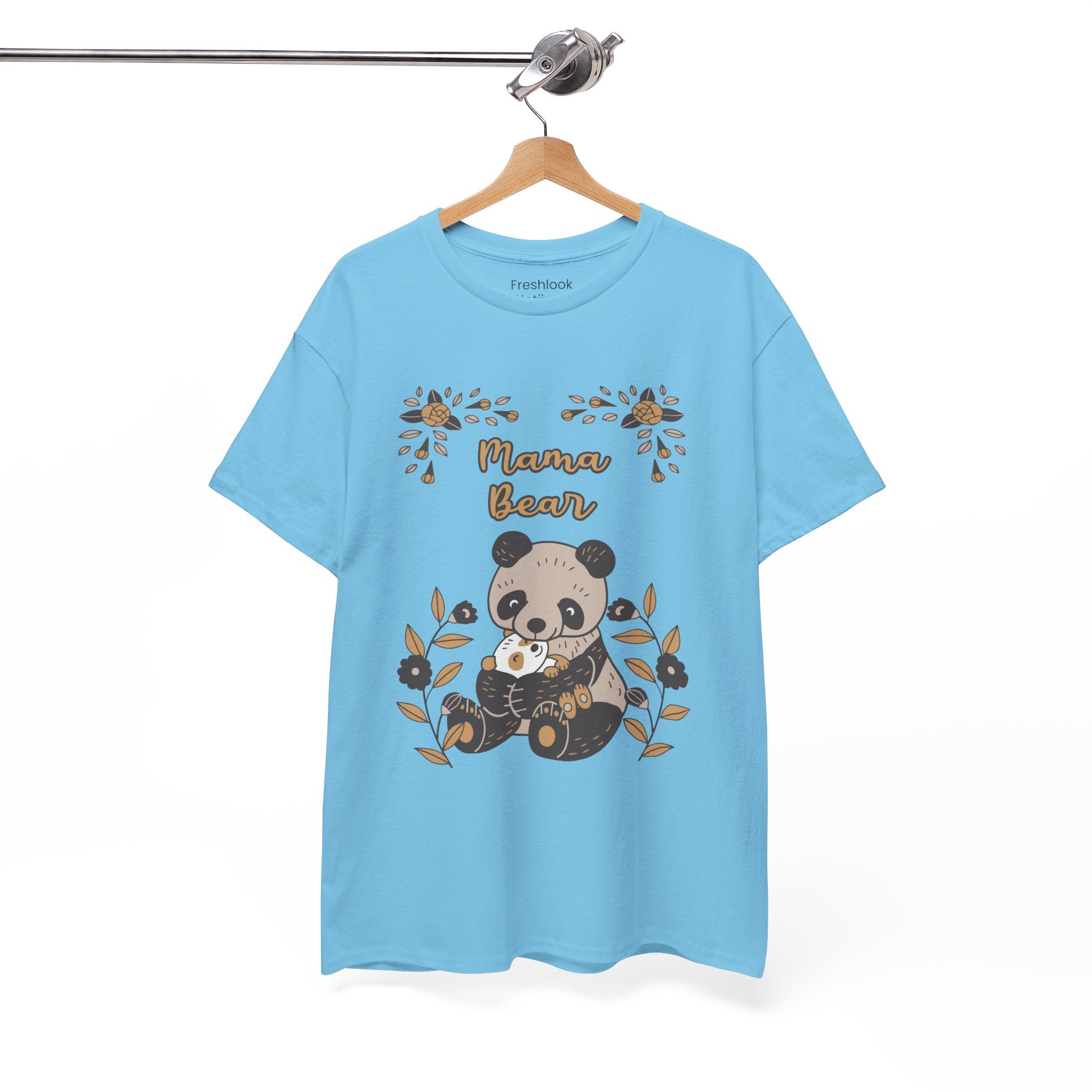Mom T-Shirt - Mama Bear with Cute Panda Design