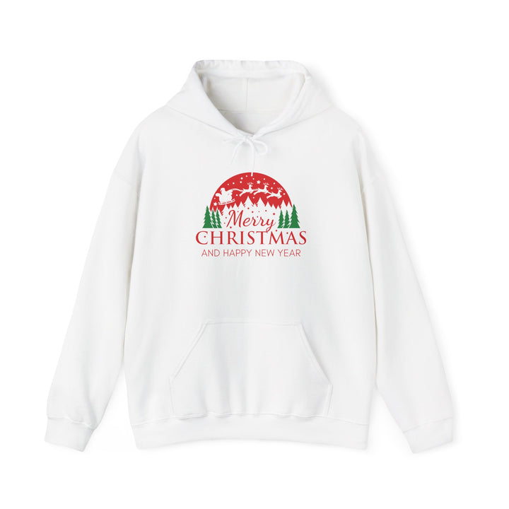 Merry Christmas Hoodie - Festive Red & Green Holiday Sweatshirt