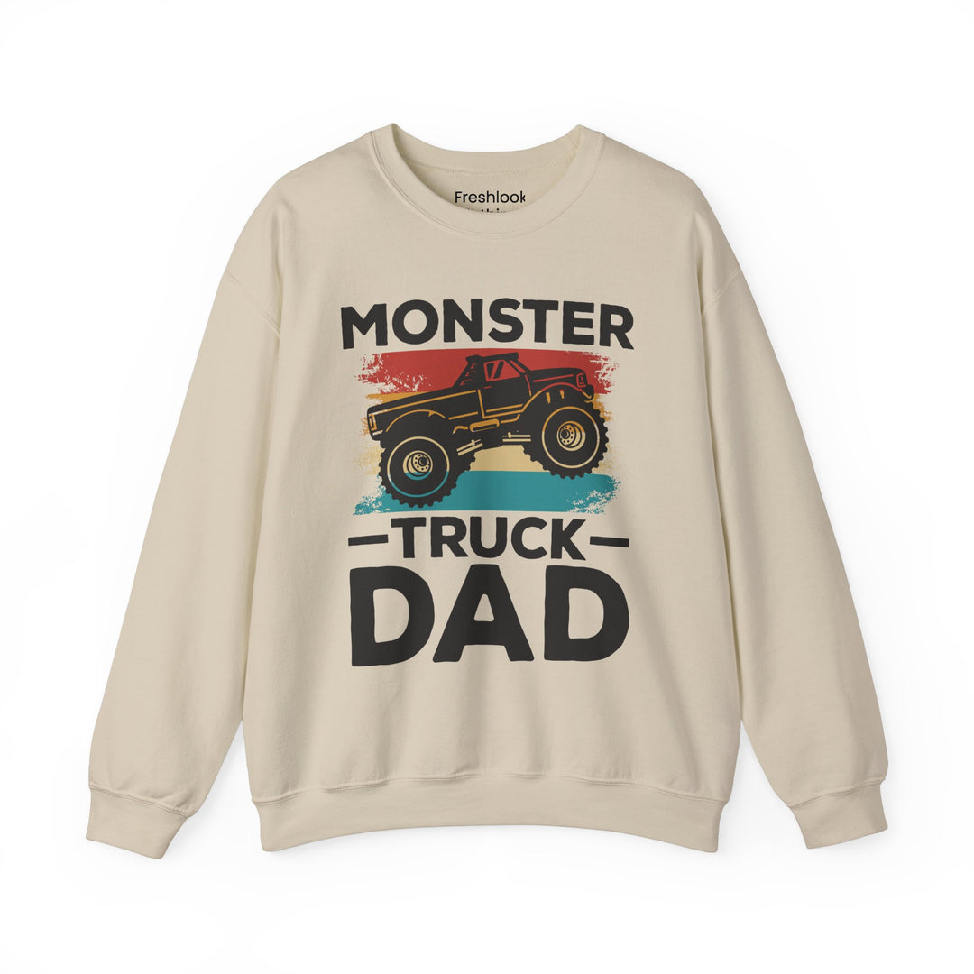 Dad’s Sweatshirt – Monster Truck Dad Design