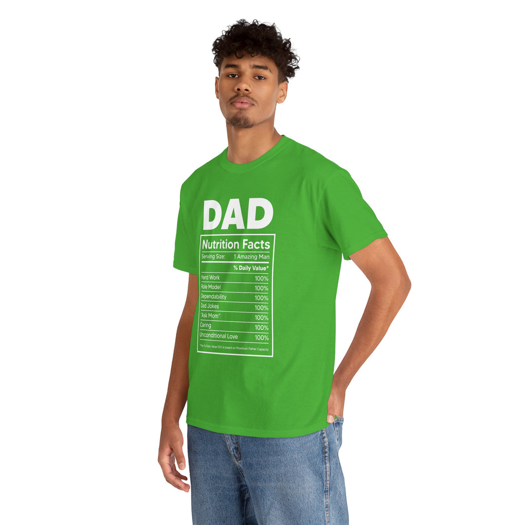 Dad's T-Shirt - Dad Nutrition Facts Design