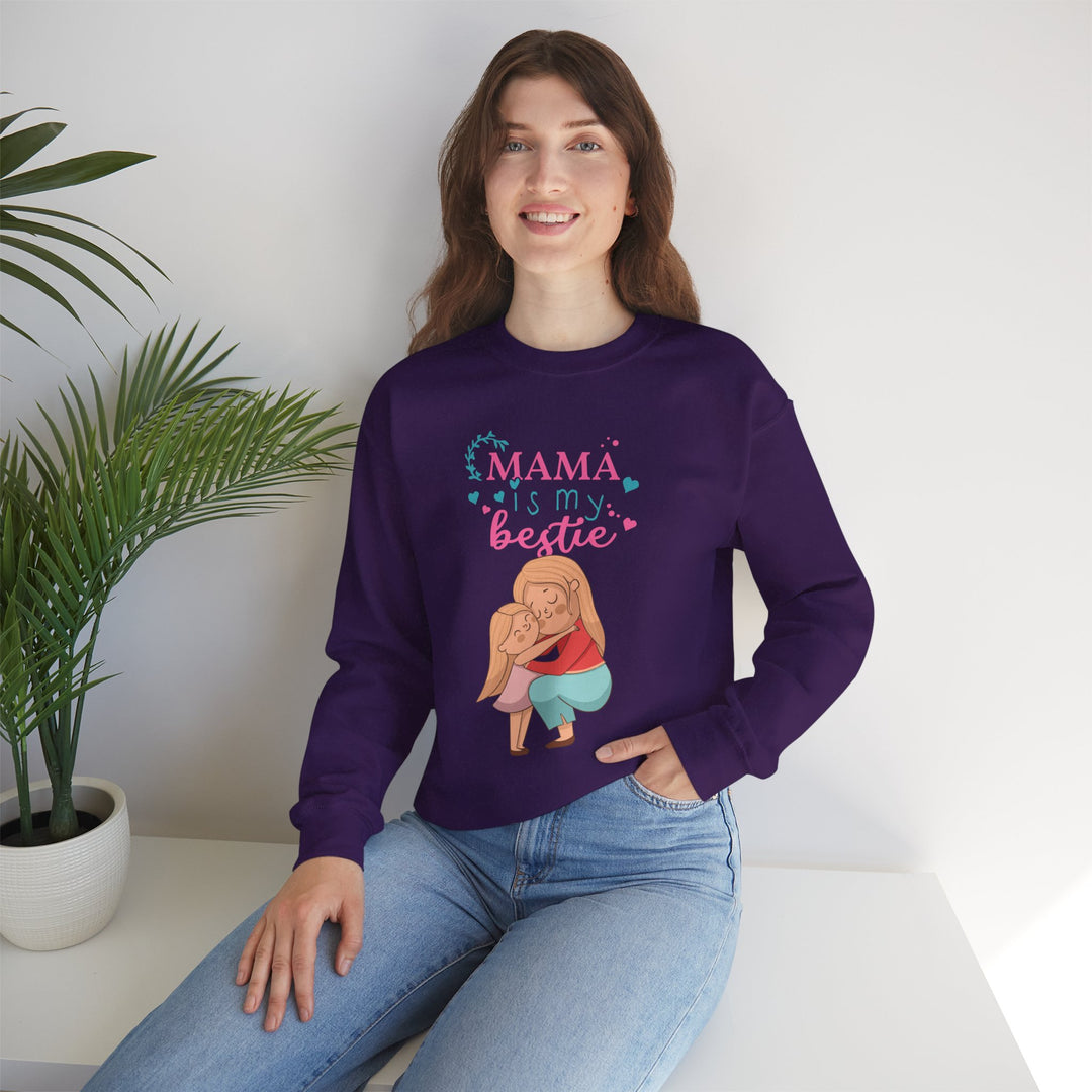 Mom's Sweatshirt - Mama Is My Bestie Design