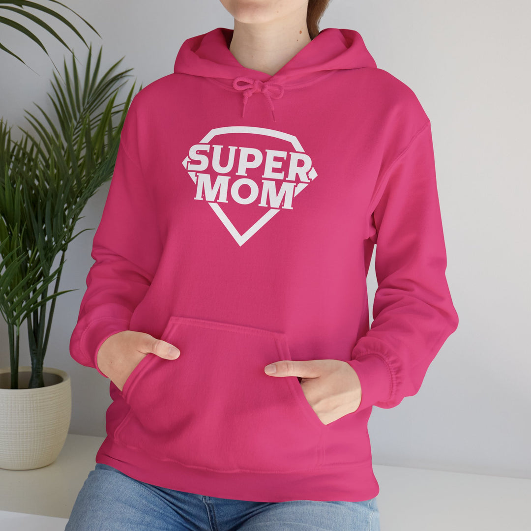 Mom's Unisex Hooded Sweatshirt - Super Mom Design