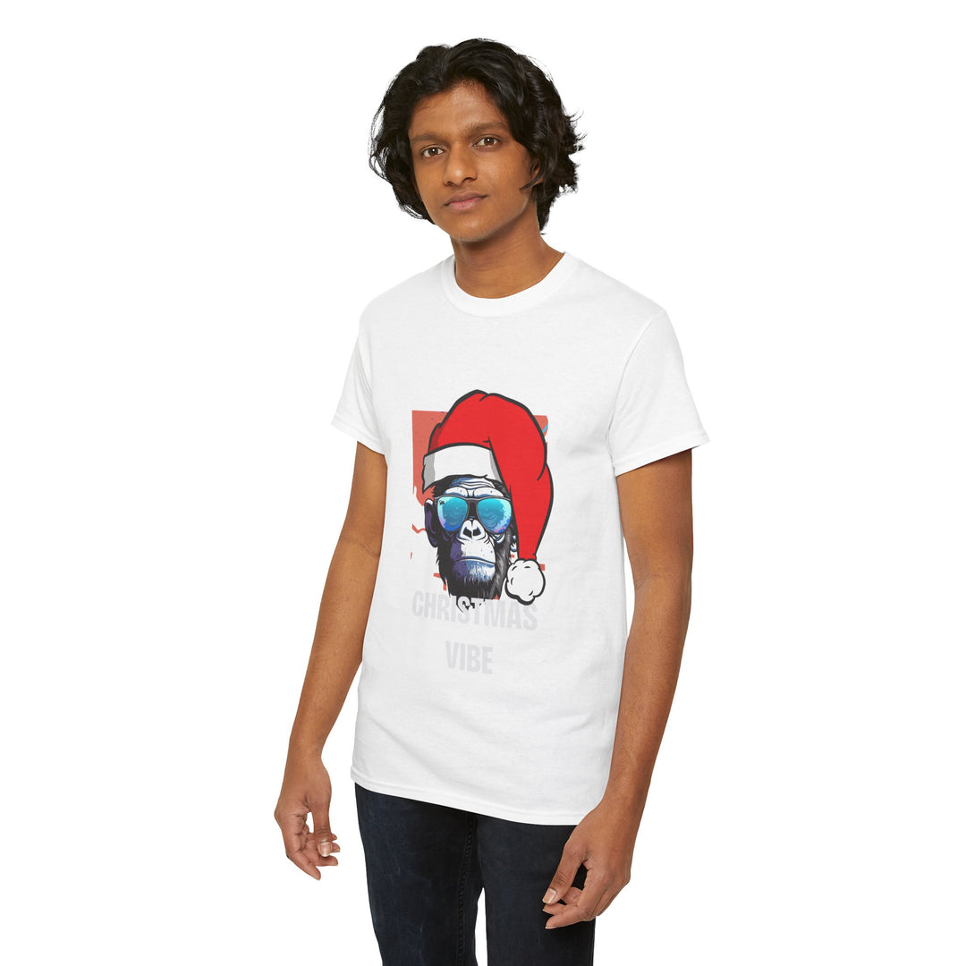 Christmas Vibe Gorilla Unisex Tee, Fun Christmas t-shirt