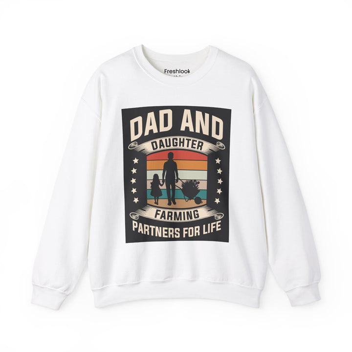 Dad’s Sweatshirt – Dad and Daughter Farming Partners For Life Design