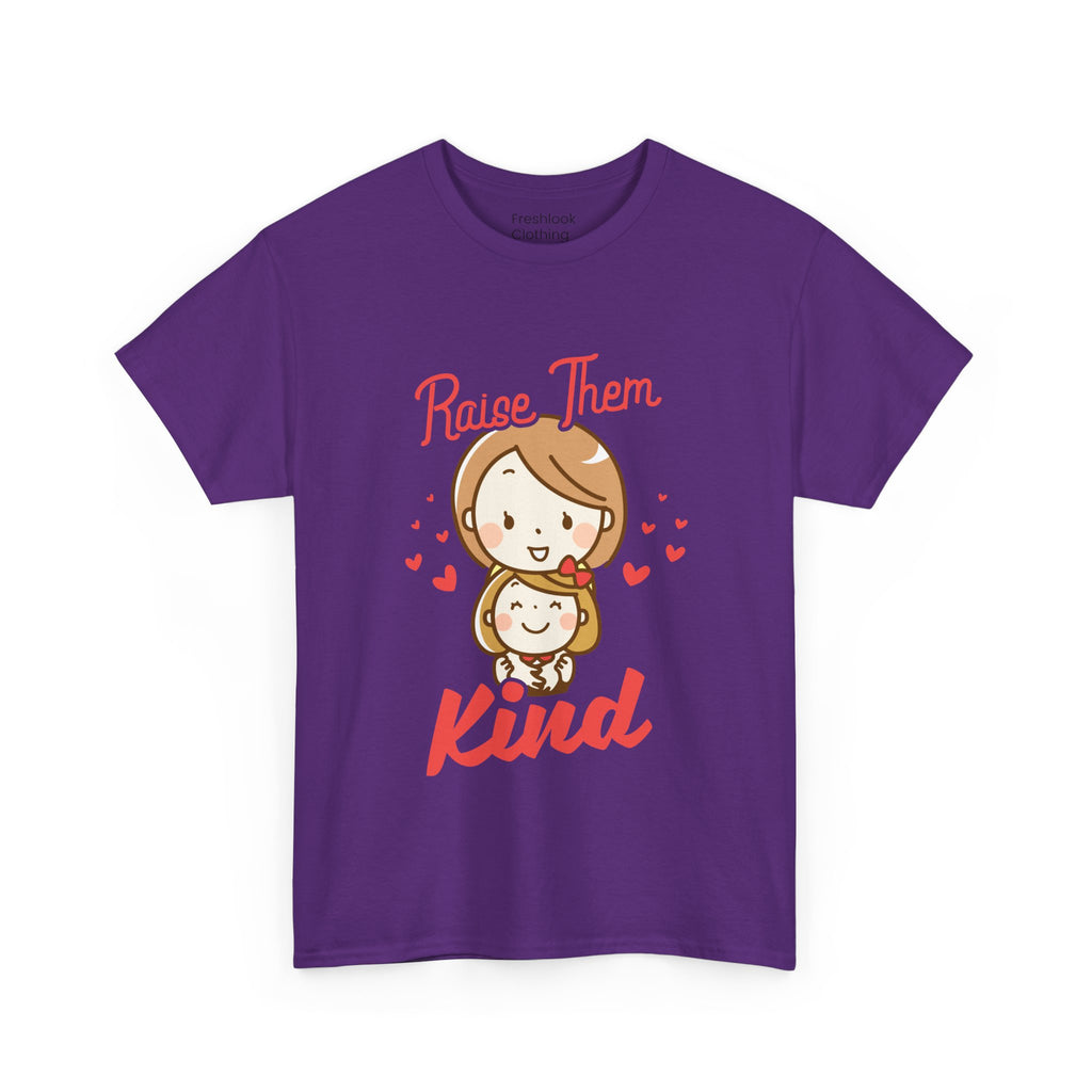 Mom T-Shirt – Raise Them Kind – Sweet Family Love Design