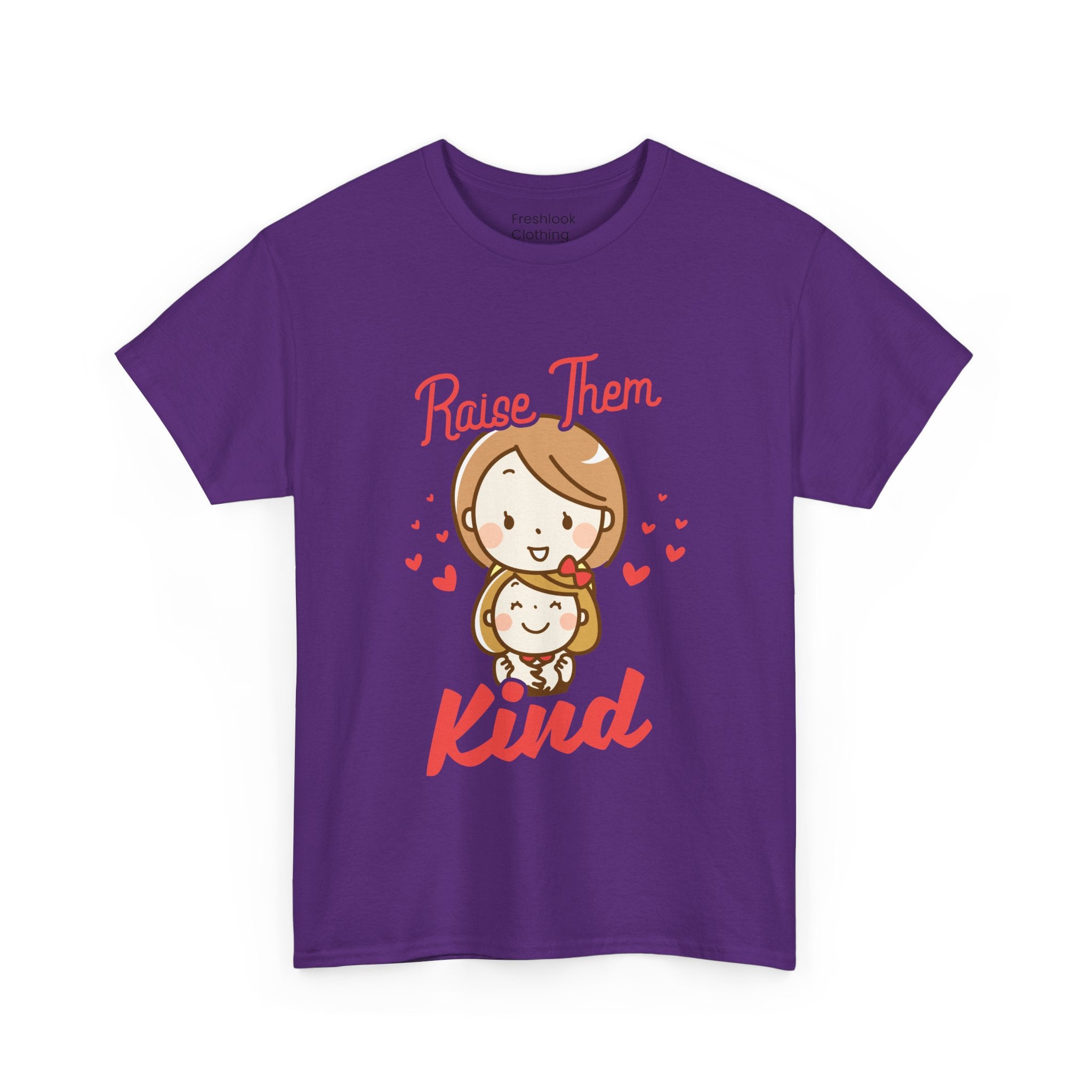 Mom T-Shirt – Raise Them Kind – Sweet Family Love Design