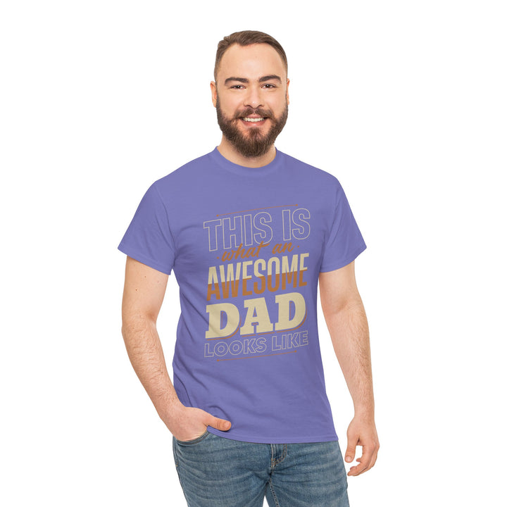 Dad's T-Shirt - This is What an Awesome Dad Looks Like Design