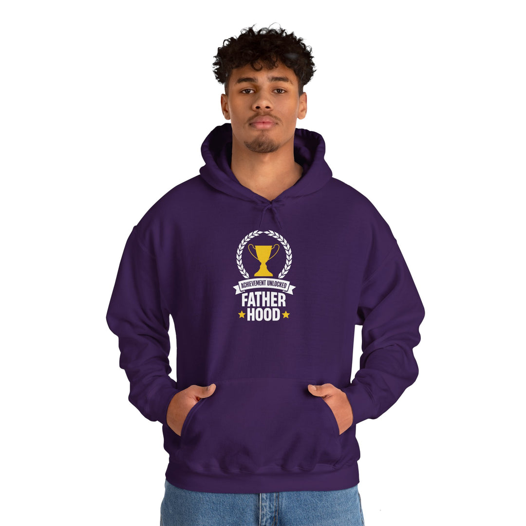 Dad’s Hooded Sweatshirt – Achievement Unlocked Fatherhood Design