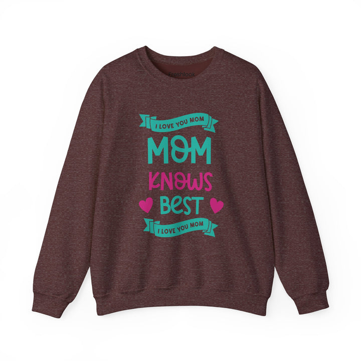 Mom's Sweatshirt - I Love You Mom Design