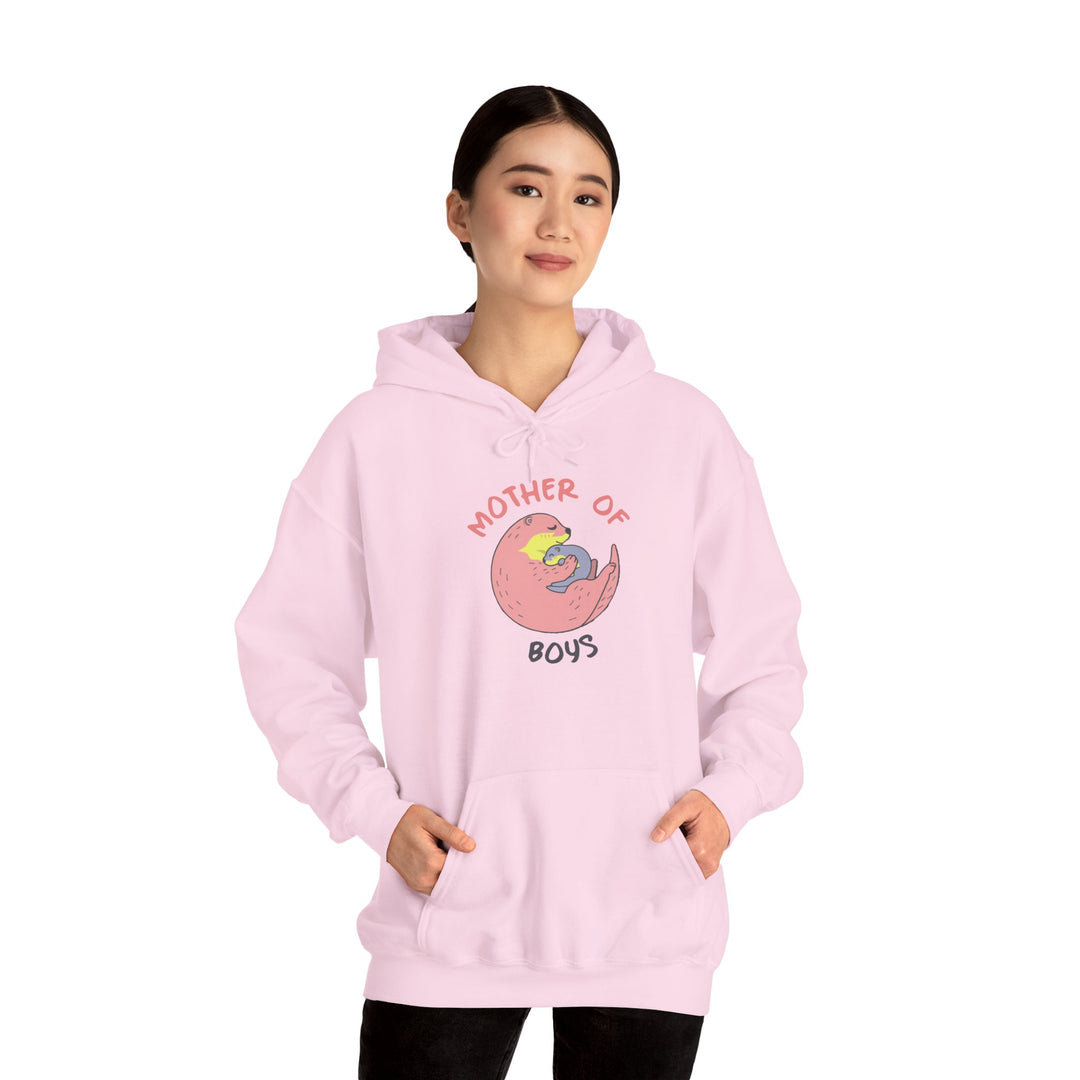Mom's Unisex Hooded Sweatshirt – Mother of Boys Design