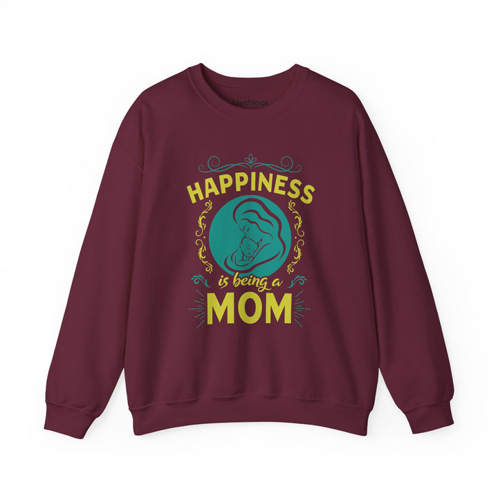 Mom's Sweatshirt  - Happiness is Being a Mom Design