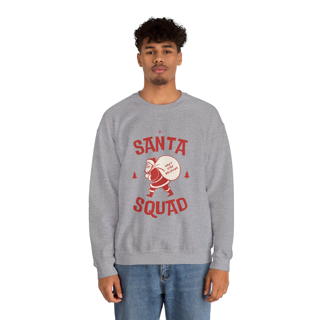 Santa Squad Sweatshirt — Retro Santa Holiday Crewneck