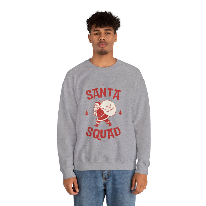 Santa Squad Sweatshirt — Retro Santa Holiday Crewneck