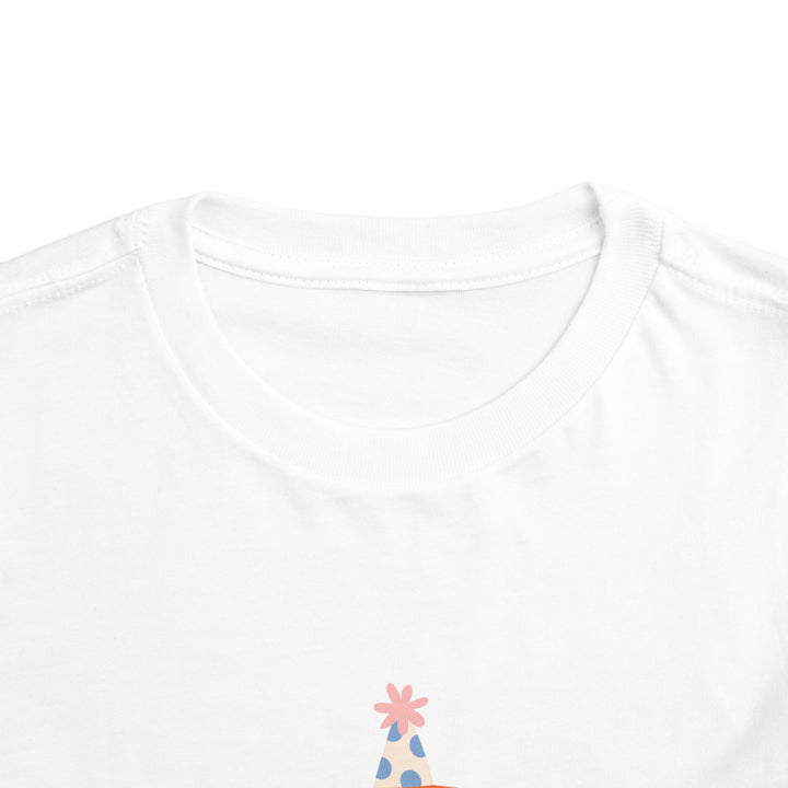 Toddler Tee — Cute Birthday Dinosaur "Happy Birthday" Shirt