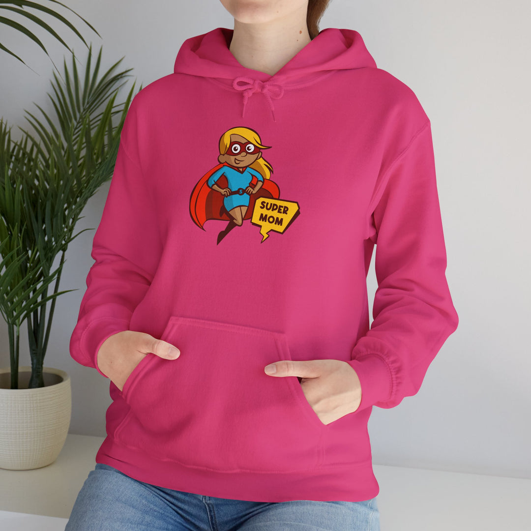 Mom's Unisex Hooded Sweatshirt - Super Mom Design