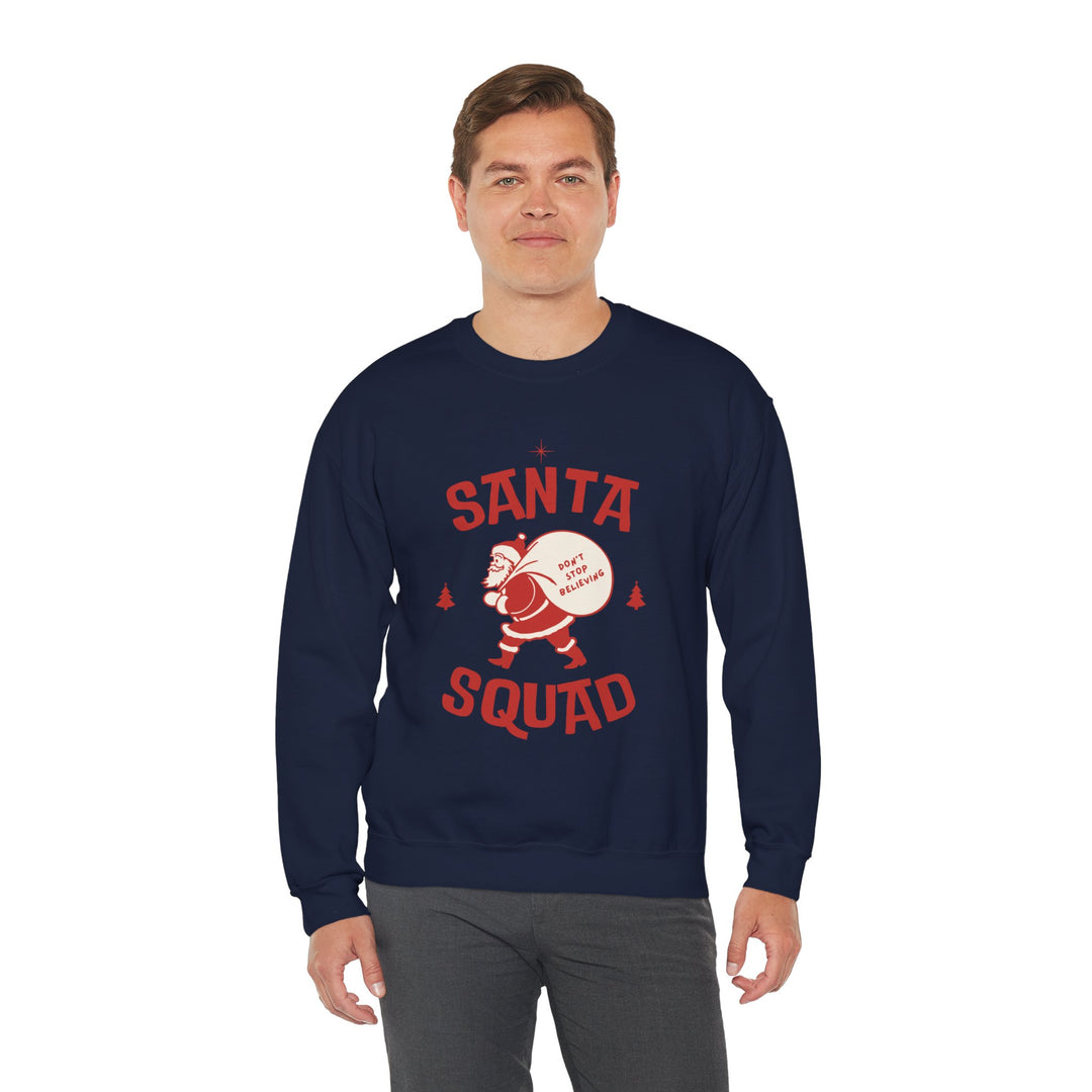 Santa Squad Sweatshirt — Retro Santa Holiday Crewneck