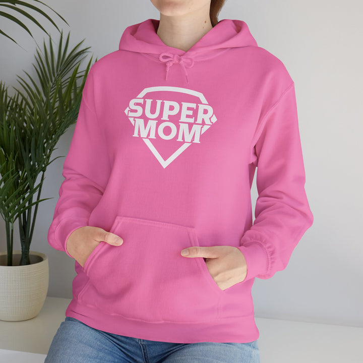 Mom's Unisex Hooded Sweatshirt - Super Mom Design