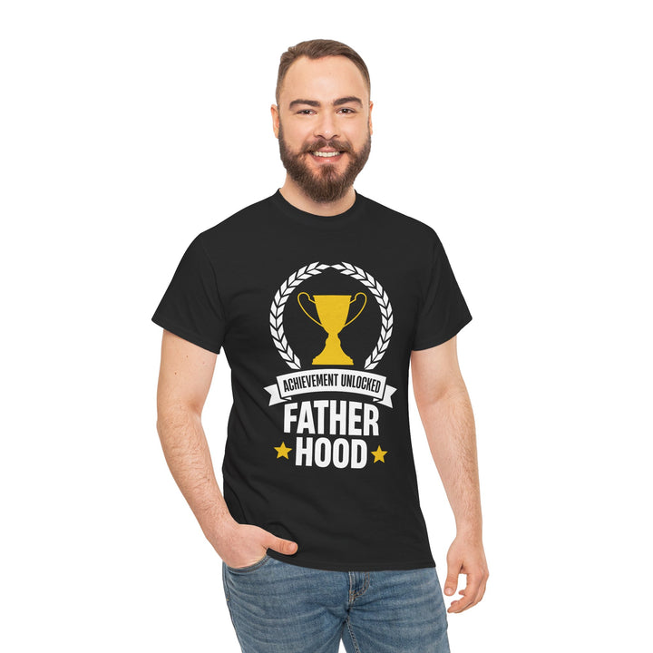 Dad's T-Shirt - Achievement Unlocked Fatherhood Design