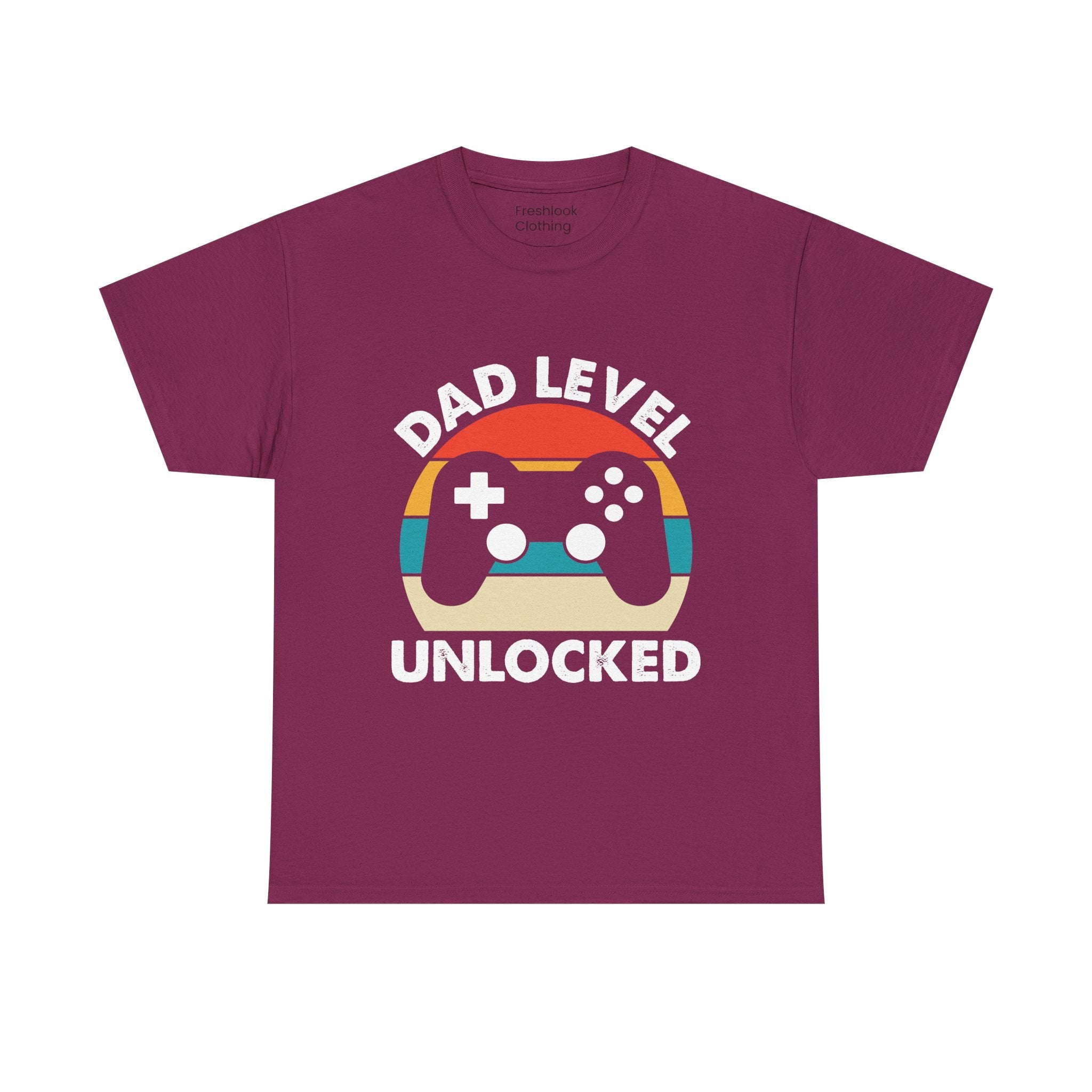 Dad's T-Shirt - Dad Level Unlocked Design