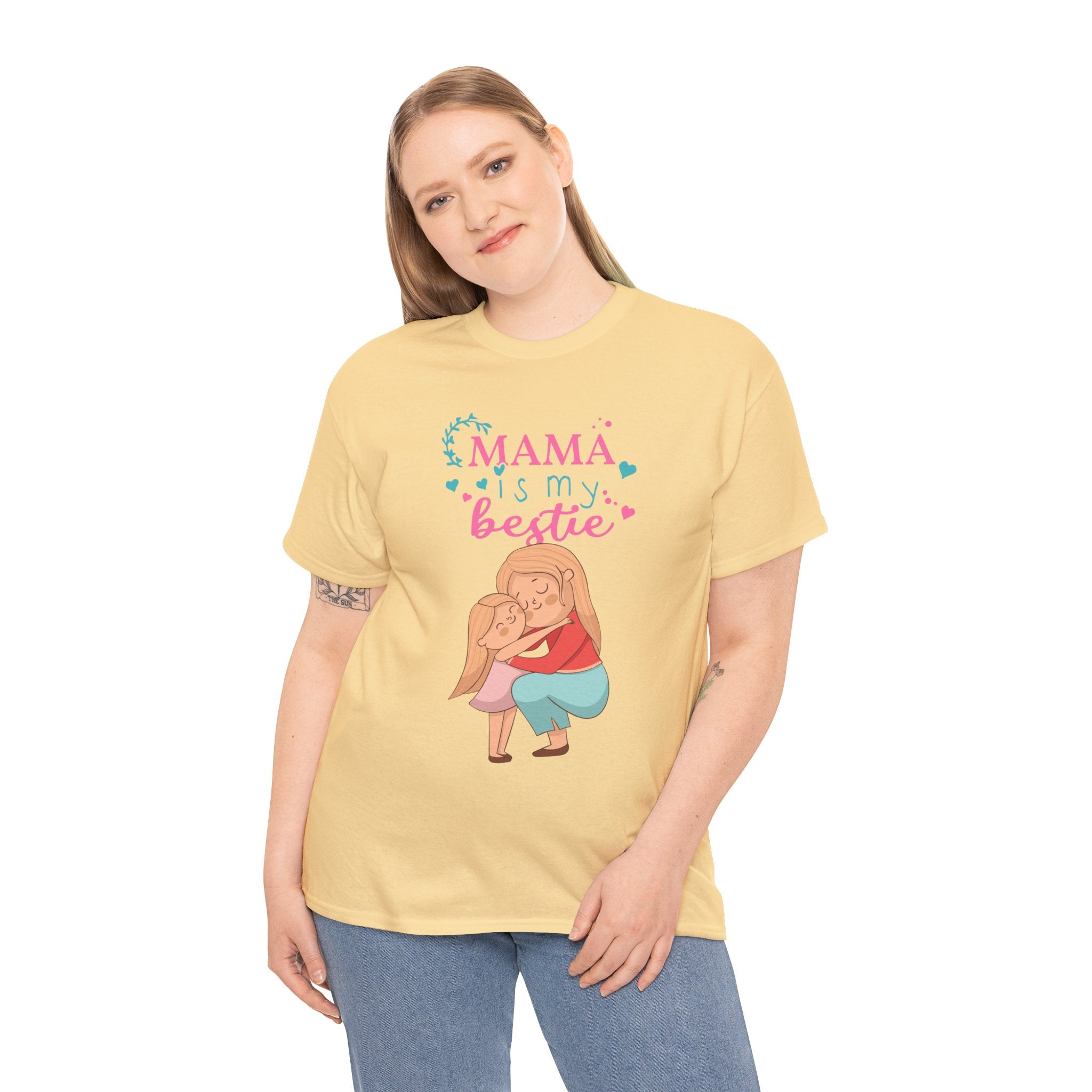 Mom T-Shirt - Mama Is My Bestie Design