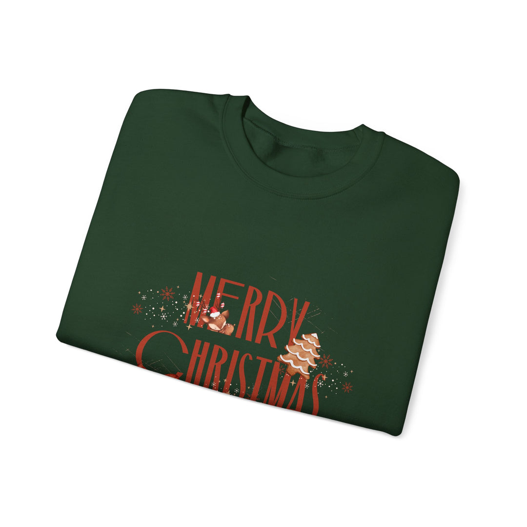 Merry Christmas Crewneck Sweatshirt – Vintage Holiday Graphic