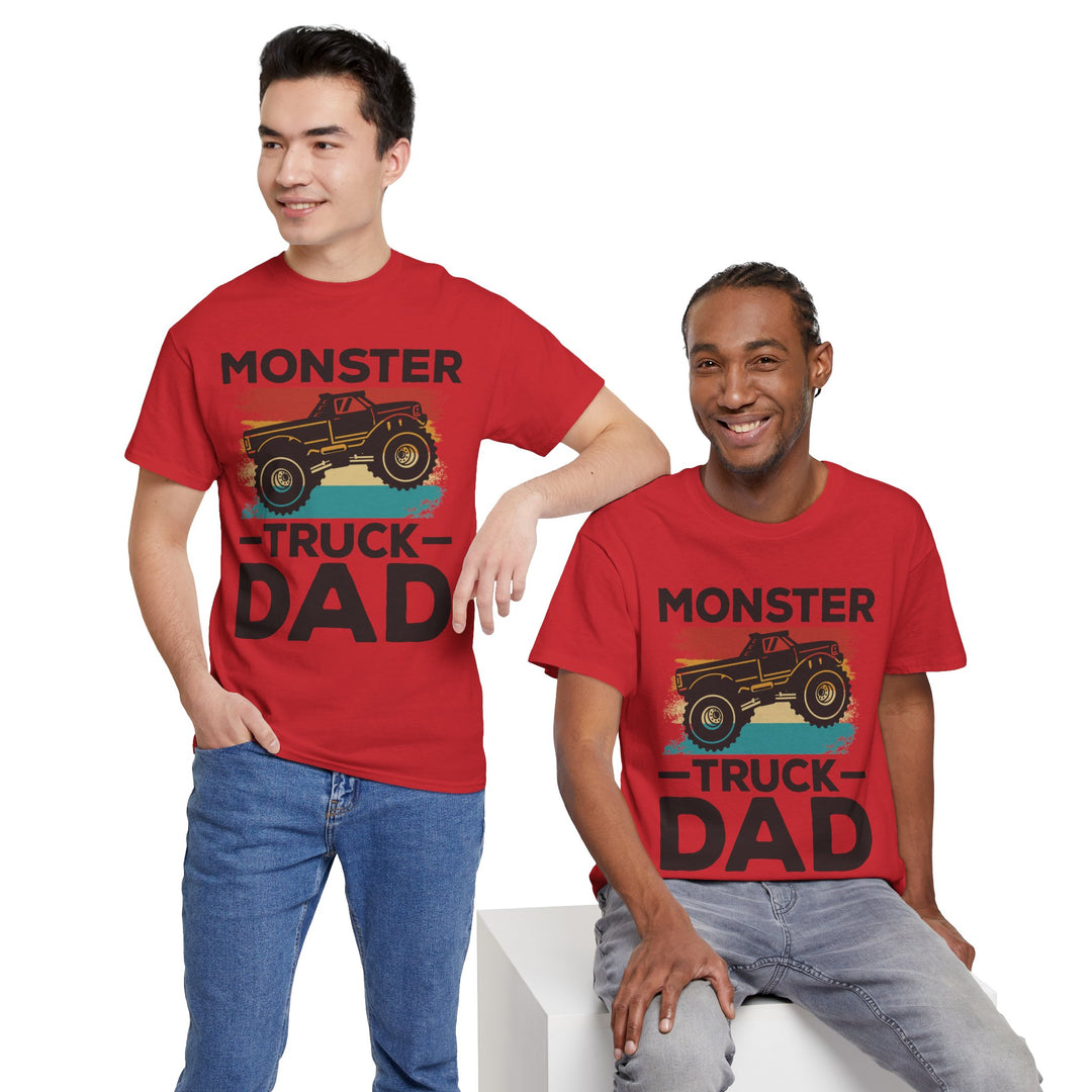 Dad's T-Shirt - Monster Truck Dad Design