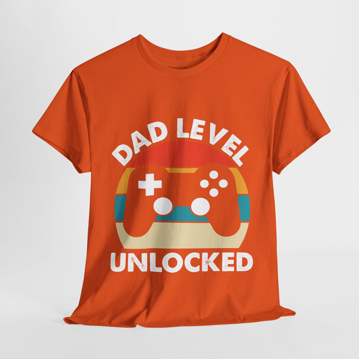 Dad's T-Shirt - Dad Level Unlocked Design