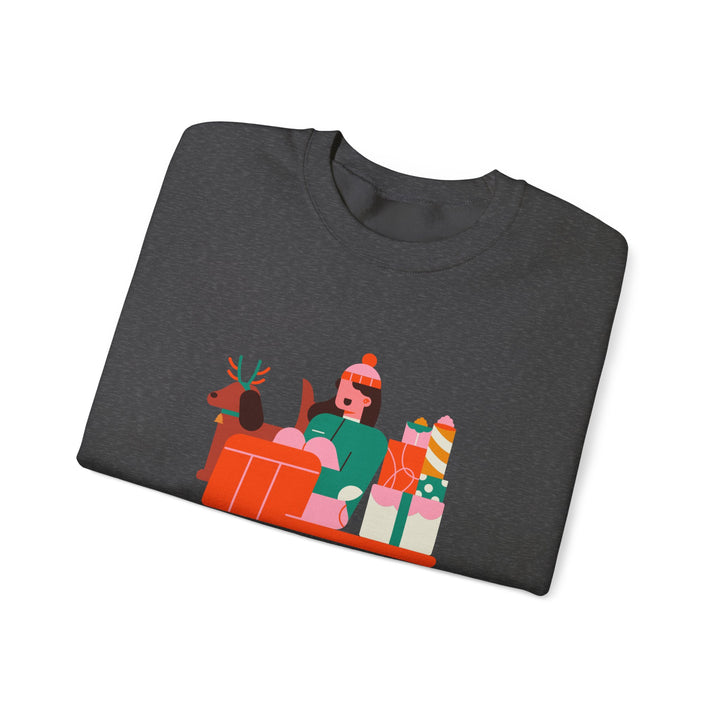 Christmas Crewneck Sweatshirt - "Merry Christmas and a Joyful New Year 2025" Holiday Sweatshirt