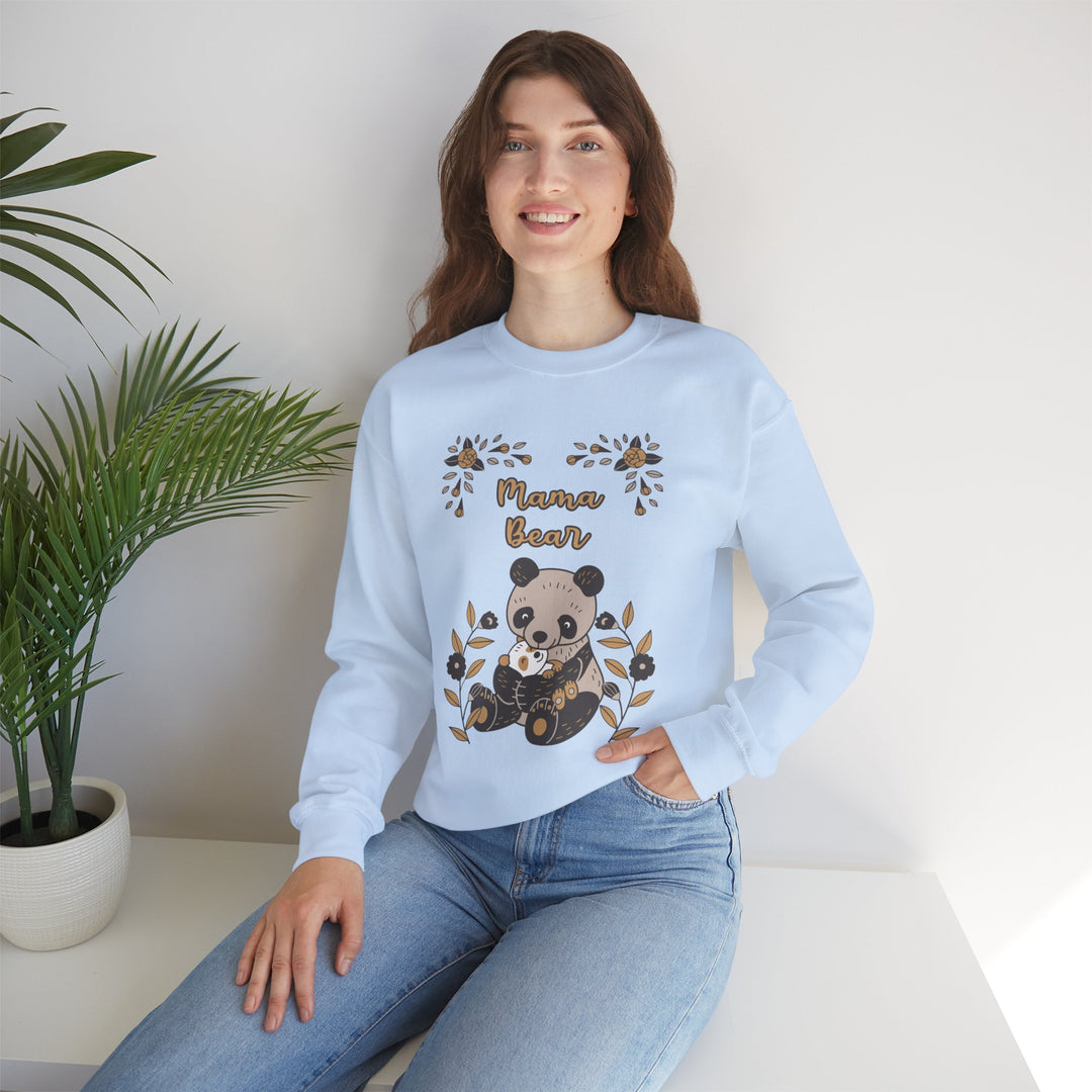 Mom's Sweatshirt - Mama Bear - Cozy Oversized Fit for Animal Lovers Design