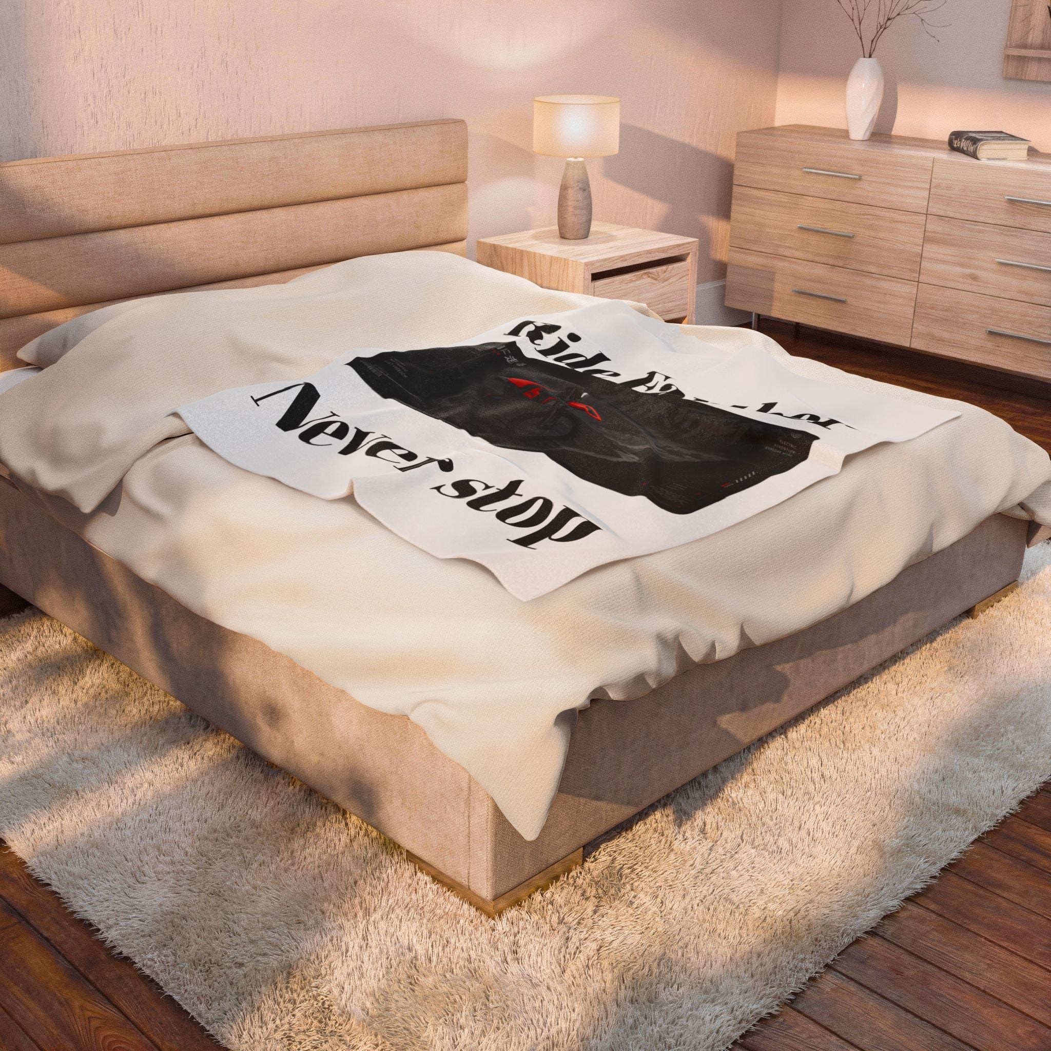 E-bike /dirtbike Plush Blanket