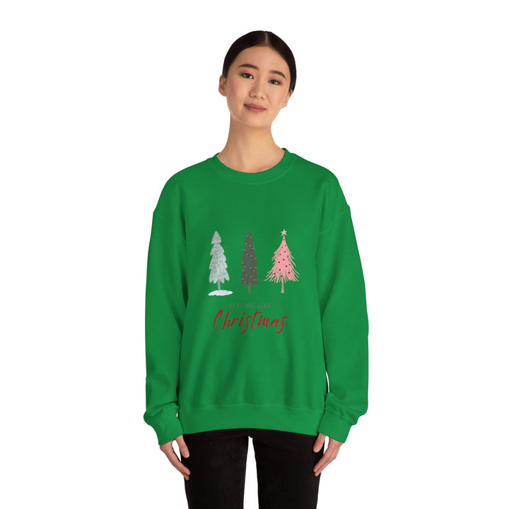 Feeling Like Christmas Crewneck Sweatshirt - Unisex Holiday Sweatshirt