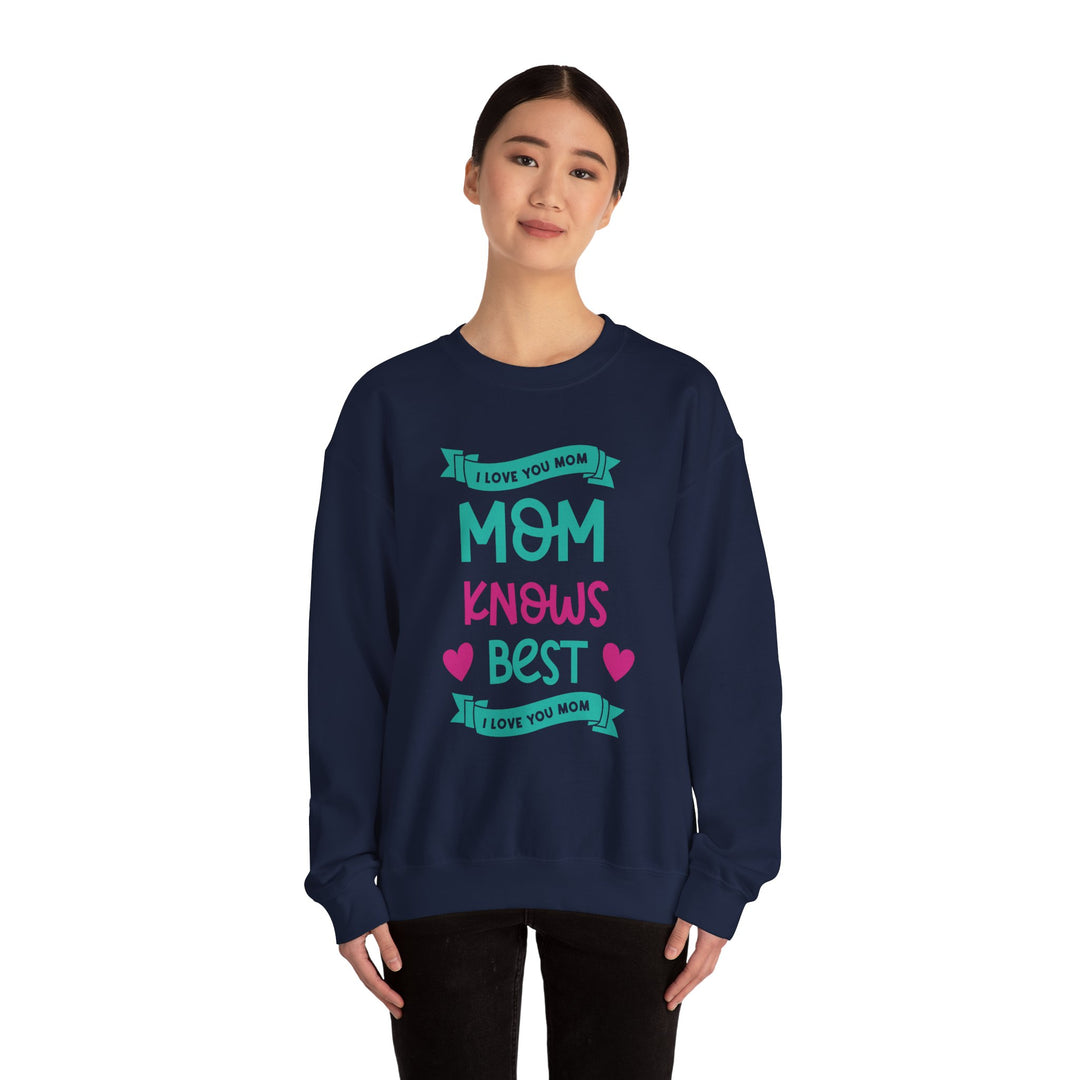 Mom's Sweatshirt - I Love You Mom Design