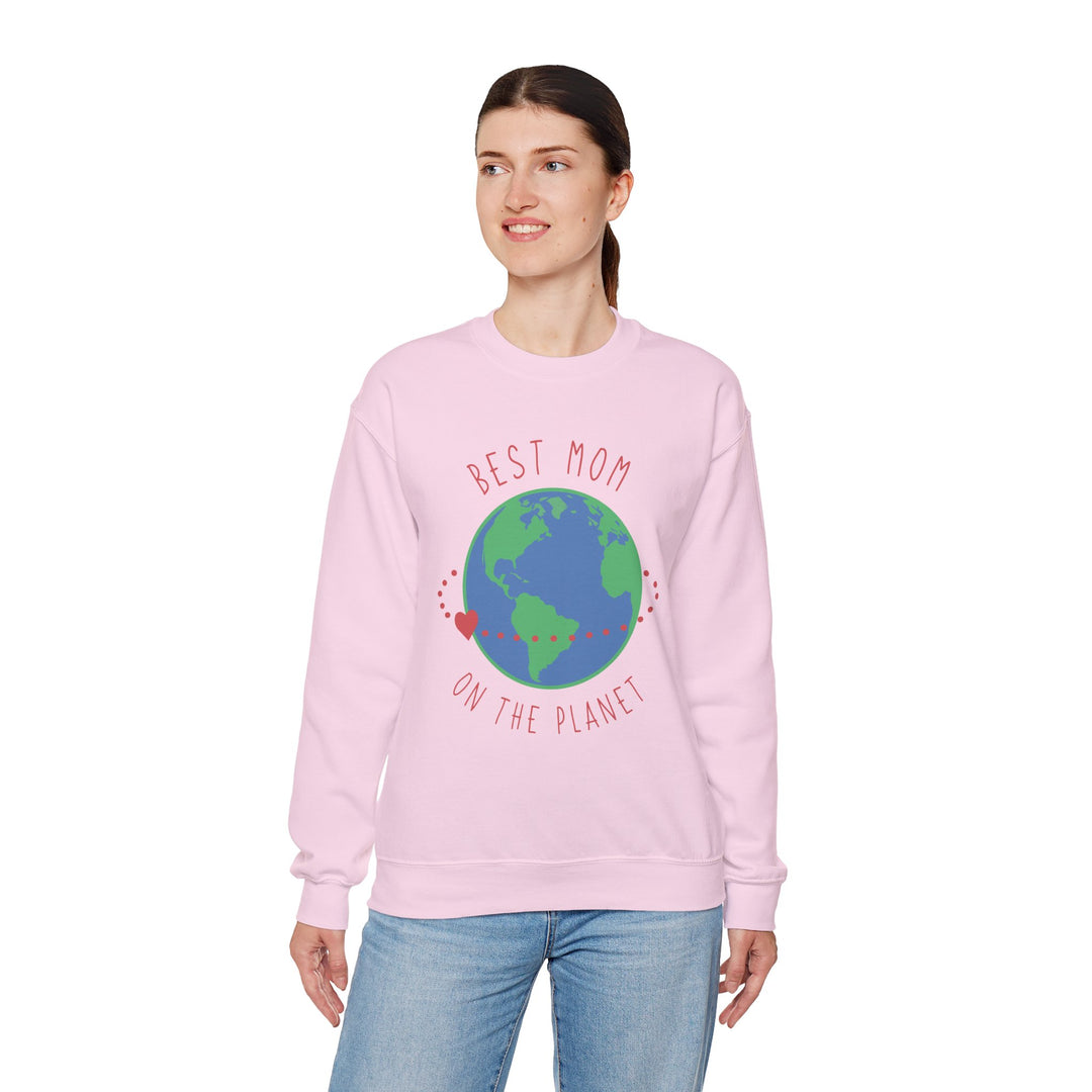 Mom's Sweatshirt - Best Mom on the Planet Design