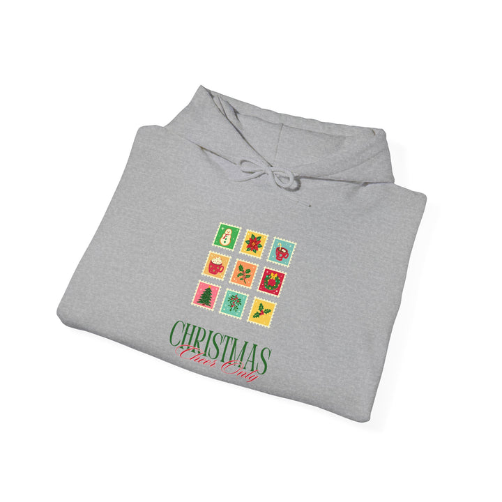 Christmas Cheer Hoodie — Festive Gift Icon Grid with "Christmas Every Day" Text