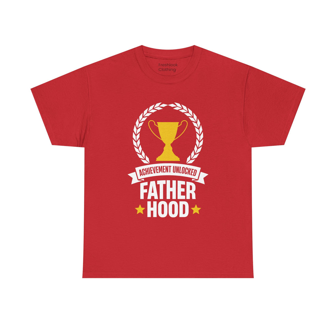 Dad's T-Shirt - Achievement Unlocked Fatherhood Design