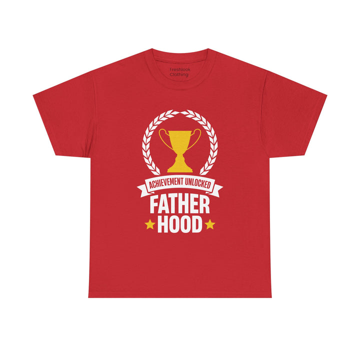 Dad's T-Shirt - Achievement Unlocked Fatherhood Design