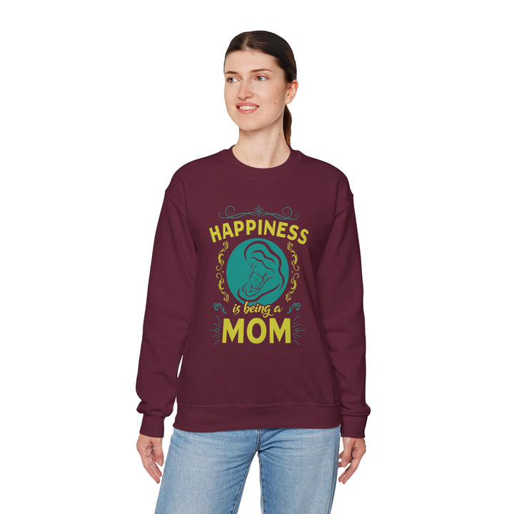 Mom's Sweatshirt  - Happiness is Being a Mom Design