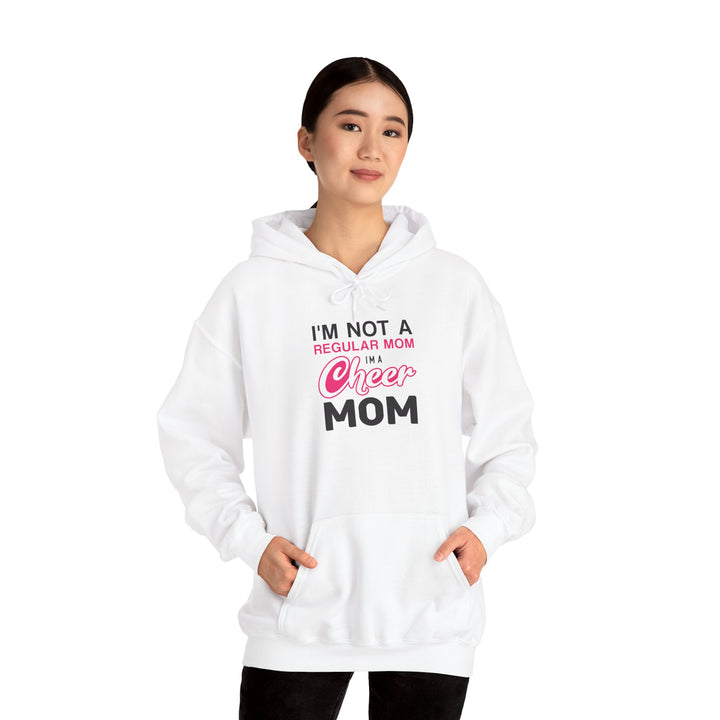 Mom's Unisex Hooded Sweatshirt - I'm Not a Regular Mom Design - Cheer Mom Hoodie