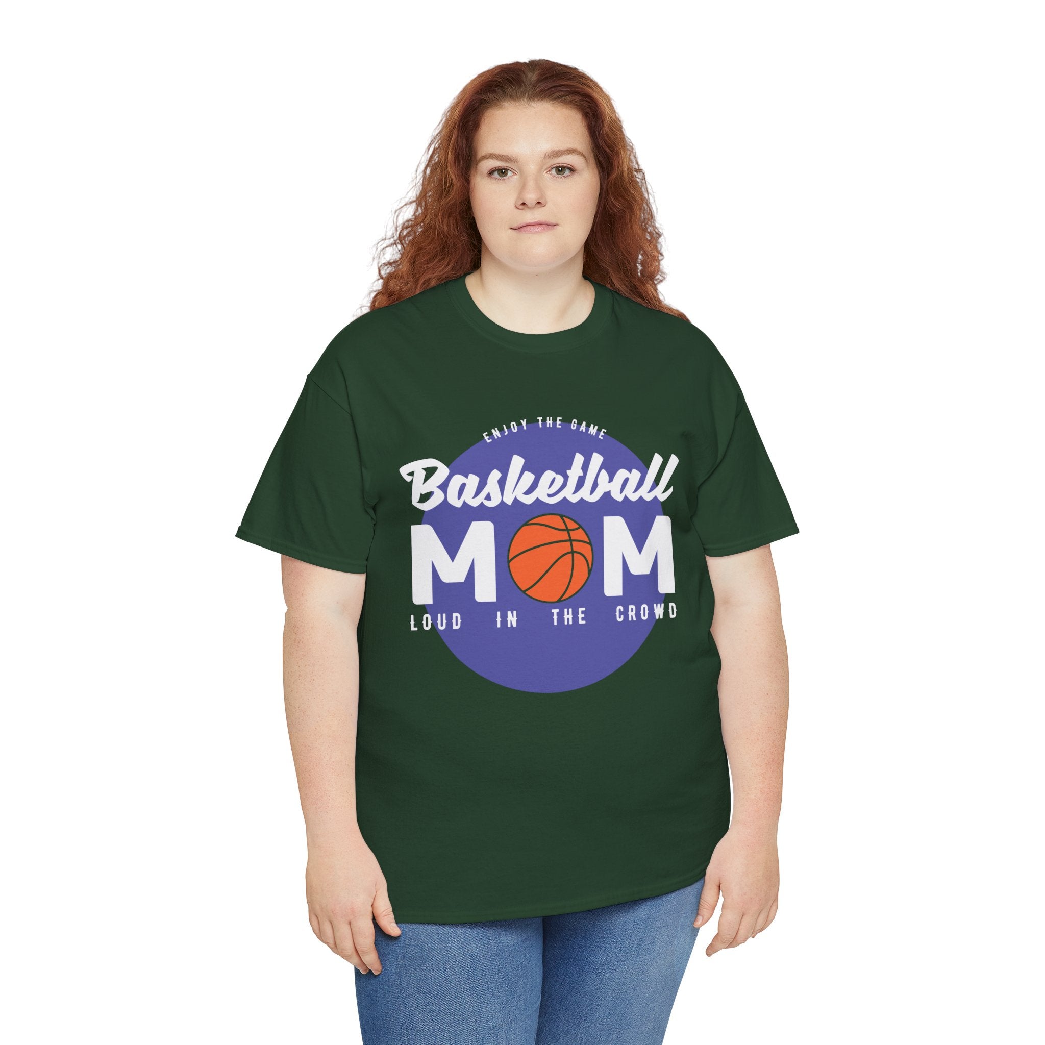 Mom T-Shirt - Basketball Mom Loud in the Crowd Design