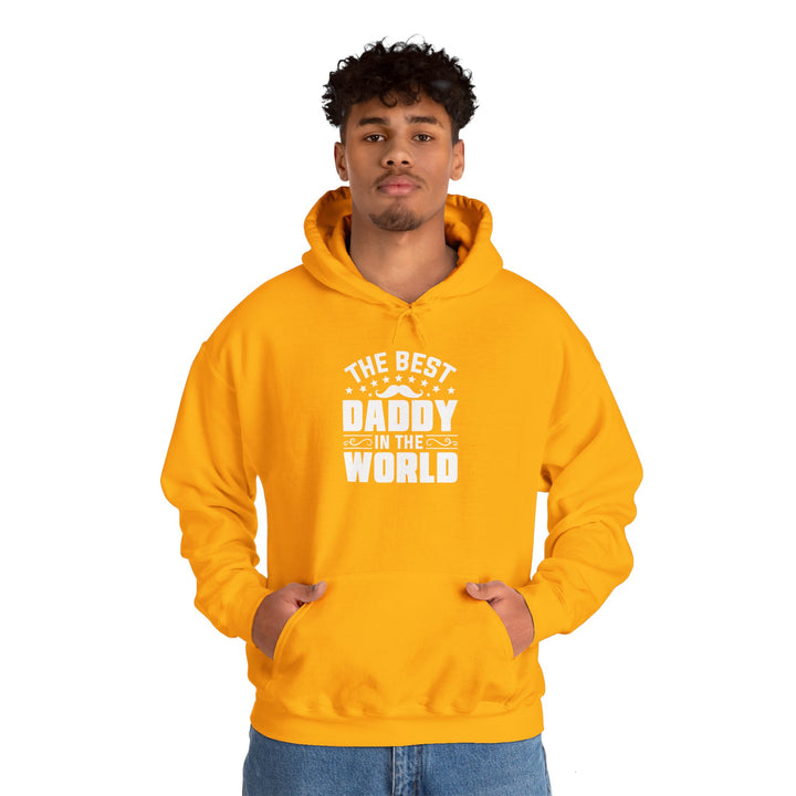 Dad’s Hooded Sweatshirt – The Best Daddy in the World Design