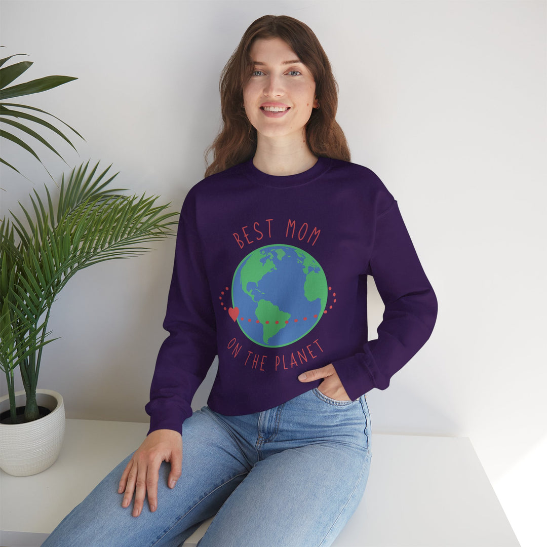 Mom's Sweatshirt - Best Mom on the Planet Design