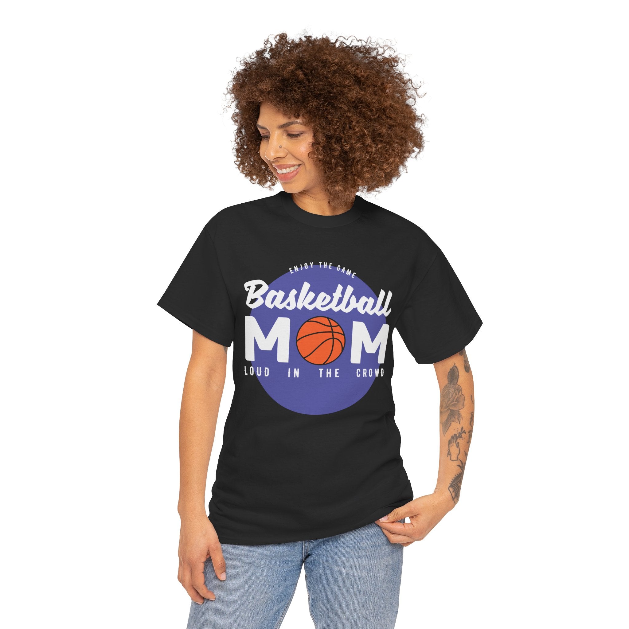 Mom T-Shirt - Basketball Mom Loud in the Crowd Design