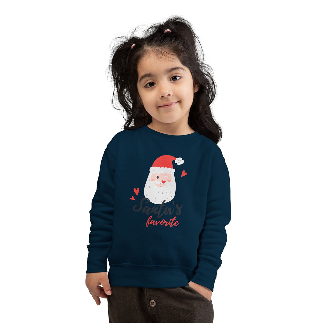 Toddler Sweatshirt — "Santa's Favorite" Cute Kids Christmas Pullover