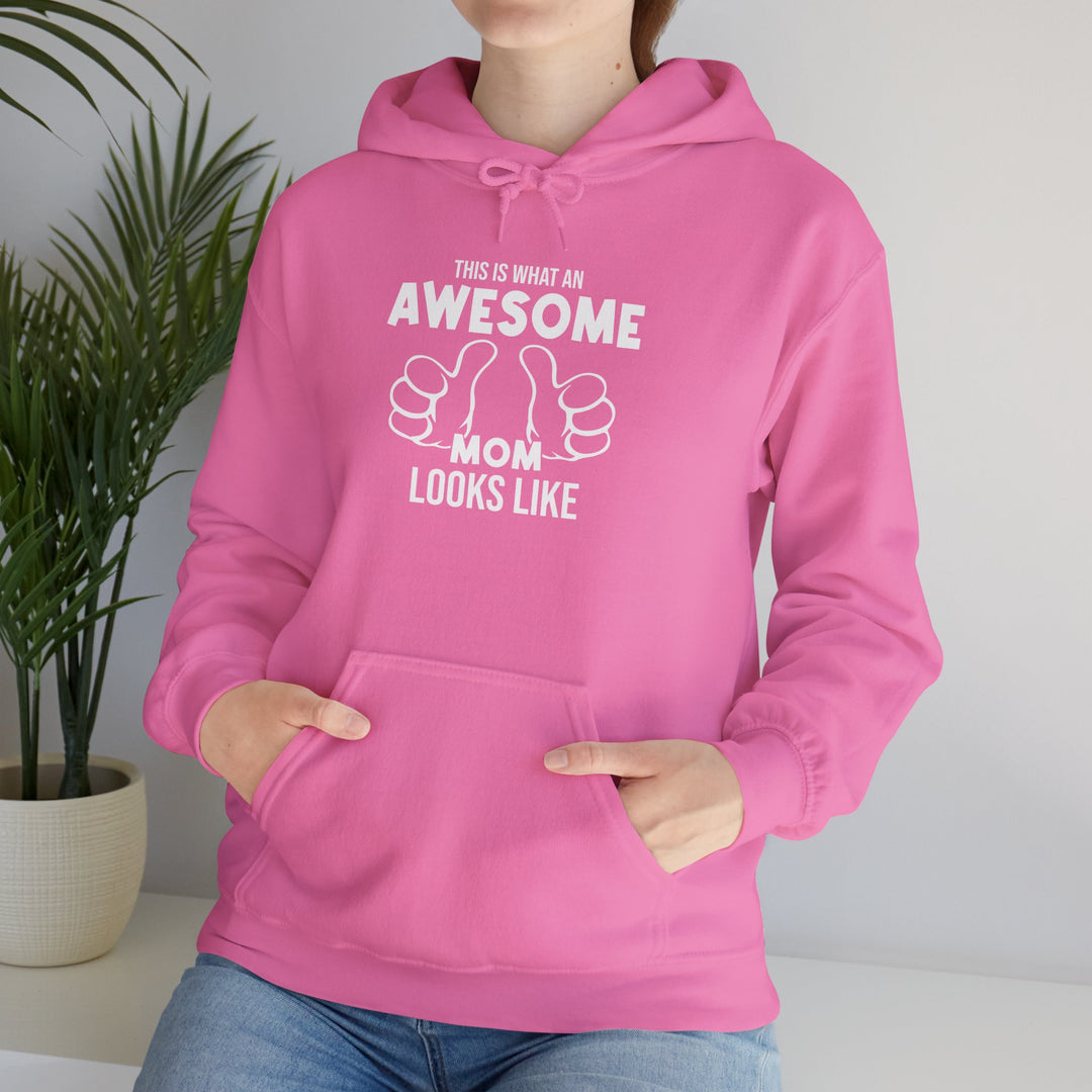 Mom's Unisex Hooded Sweatshirt  - Awesome Mom - Comfortable Awesome Mom Hoodie for Family Time