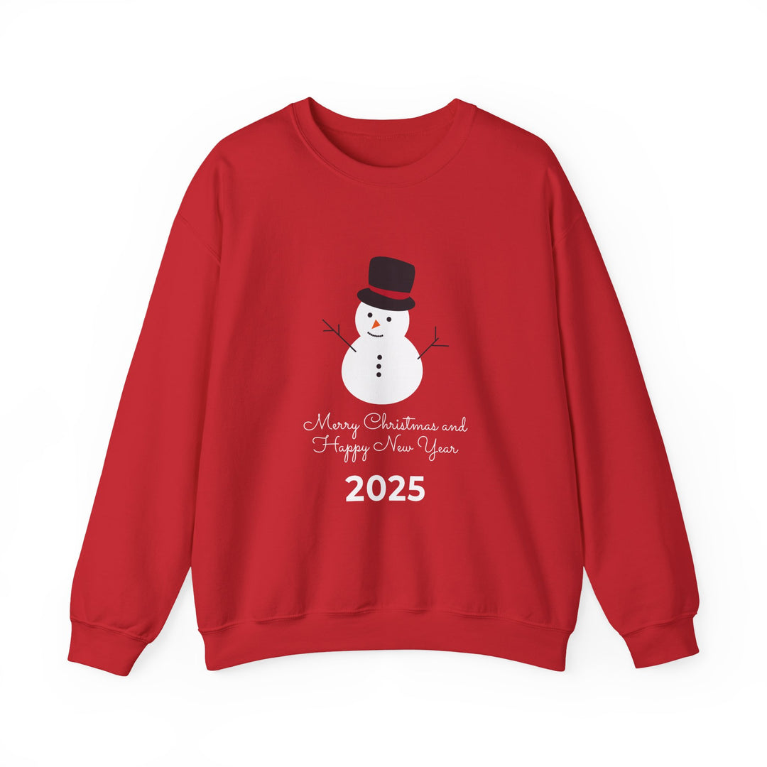 Christmas Snowman 2025 Crewneck Sweatshirt - "Merry Christmas and Happy New Year"