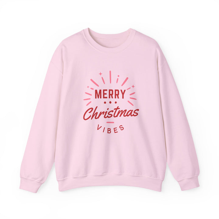 Christmas Sweatshirt — Merry Christmas Vibes Cozy Holiday Crewneck
