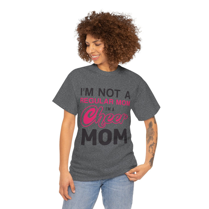 Mom T-Shirt - I'm Not A Regular Mom - Cheer Mom Design for Cheerleading Events