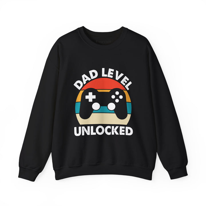 Dad’s Sweatshirt – Dad Level Unlocked Design