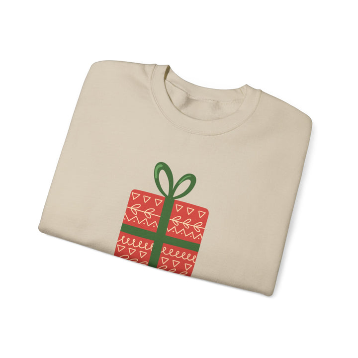Christmas Present Sweatshirt – 'Merry Christmas' Holiday Crewneck